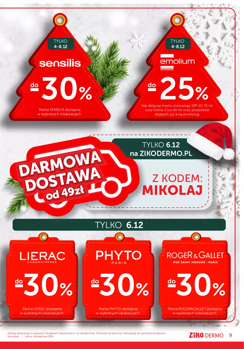 Gazetka promocyjna Ziko - Gazetka Ziko Dermo - ważna 28.11 do 11.12.2024 - strona 9 - produkty: Lierac, Phyto