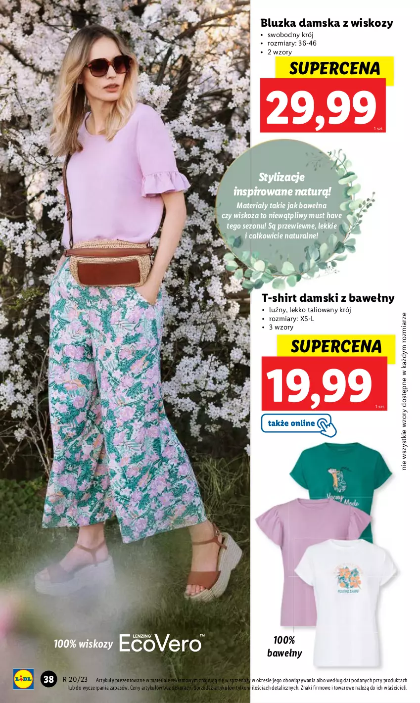 Gazetka promocyjna Lidl - GAZETKA - ważna 15.05 do 17.05.2023 - strona 38 - produkty: Mus, T-shirt, Wełna