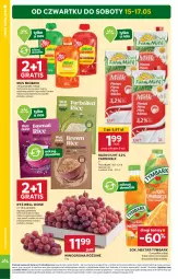 Gazetka promocyjna Stokrotka - Market - Gazetka - ważna od 21.05 do 21.05.2025 - strona 2 - produkty: Warzywa, Sok, Ryż, Por, Mus, Gra, Winogrona, Farm Milk, Tymbark, Owoce, Wino, Mięso, Nektar, Mleko, Fa