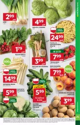 Gazetka promocyjna Stokrotka - Market - Gazetka - ważna od 21.05 do 21.05.2025 - strona 7 - produkty: Warzywa, Por, Sałata lodowa, Truskawki, Ziemniaki, Sałat, Brzoskwinie, Owoce, Grunt, Rzodkiewka, Mięso, Fa