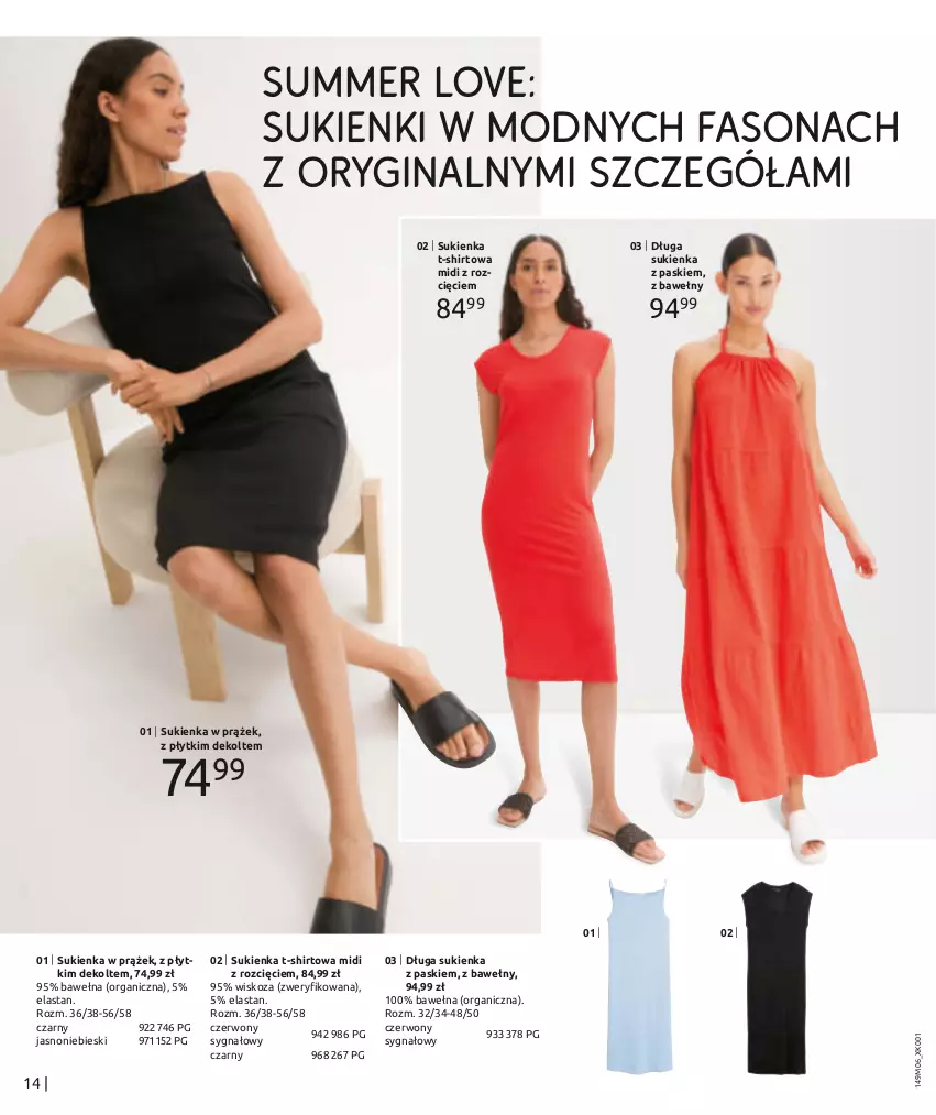 Gazetka promocyjna Bonprix - POMYSŁY NA NOWE STYLIZACJE - ważna 17.06 do 17.09.2024 - strona 16 - produkty: Fa, Gin, Sukienka, T-shirt, Wełna