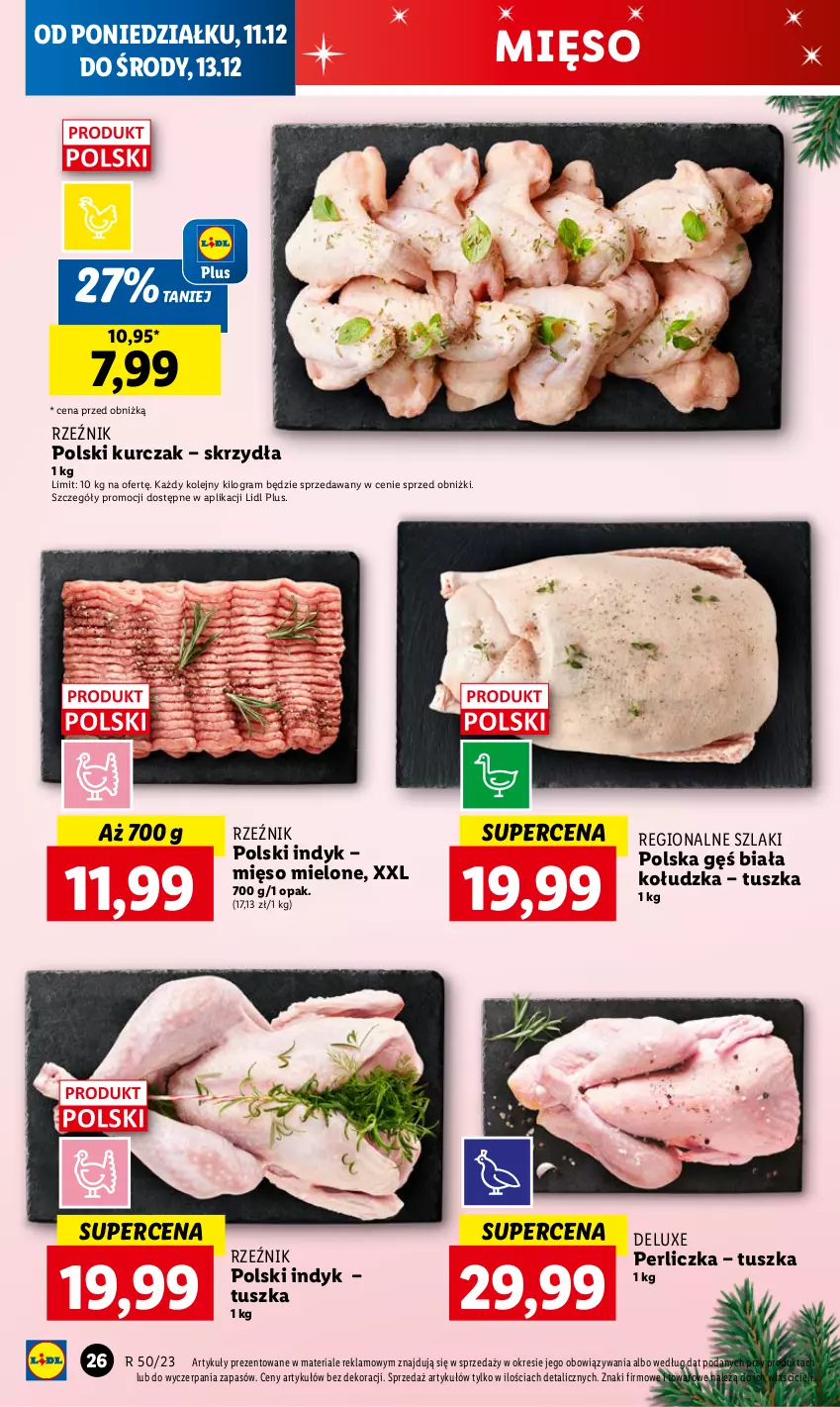 Gazetka promocyjna Lidl - GAZETKA - ważna 11.12 do 13.12.2023 - strona 28 - produkty: Gra, Kurczak, Mięso, Mięso mielone, Olej, Perliczka, Tusz