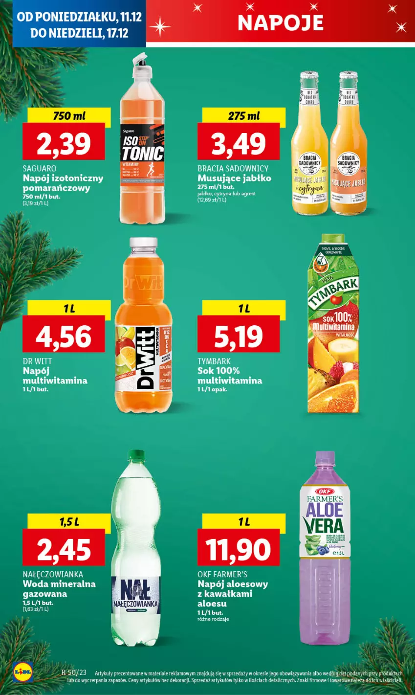 Gazetka promocyjna Lidl - GAZETKA - ważna 11.12 do 13.12.2023 - strona 56 - produkty: Nałęczowianka, Napoje