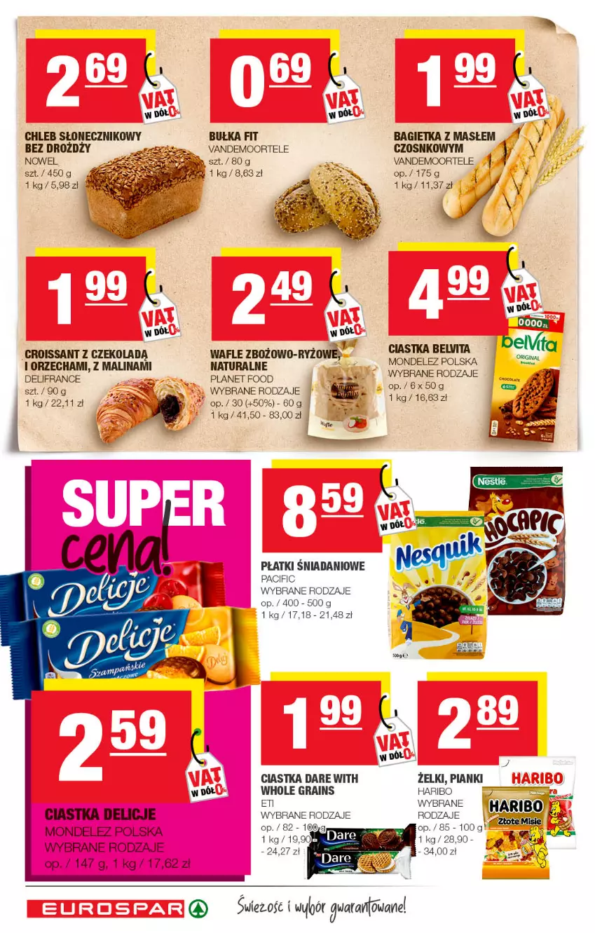 Gazetka promocyjna Spar - EuroSpar - ważna 19.04 do 29.04.2022 - strona 10 - produkty: Bagietka, BelVita, Bułka, Chleb, Ciastka, Cif, Croissant, Danio, Delicje, Gra, Haribo, Ryż, Wafle