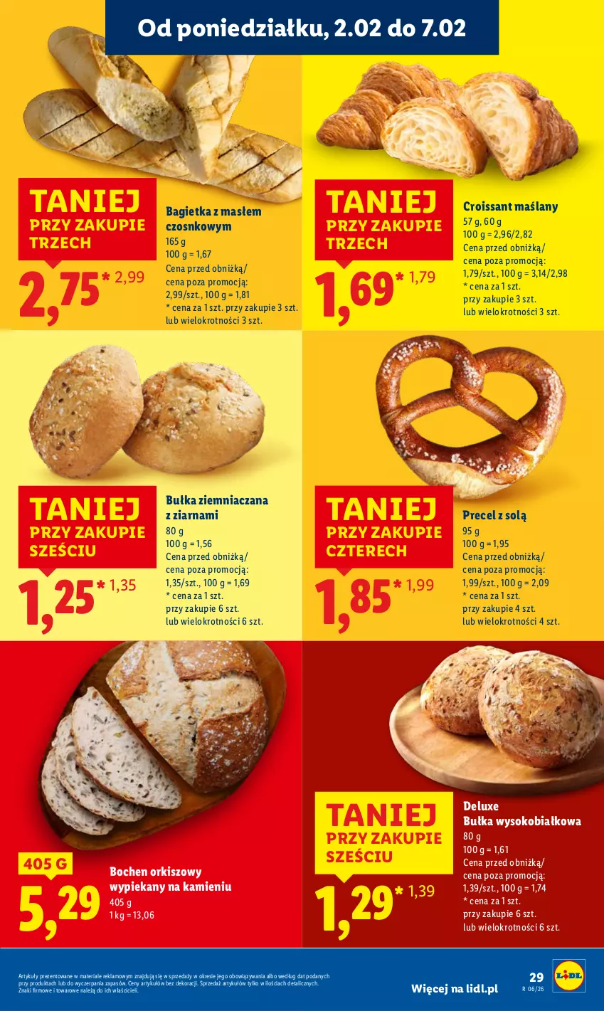 Gazetka promocyjna Lidl - GAZETKA - ważna 02.02 do 04.02.2026 - strona 29 - produkty: Bagietka, Bułka, Croissant, Sok