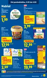 Gazetka promocyjna Lidl - GAZETKA - Gazetka - ważna od 04.02 do 04.02.2026 - strona 31 - produkty: Mozzarella, Masło klarowane, Jogurt naturalny, Cheddar, Ser, Jogurt, Mlekovita, Serek, Pilos, Edam, Masło, Mleko