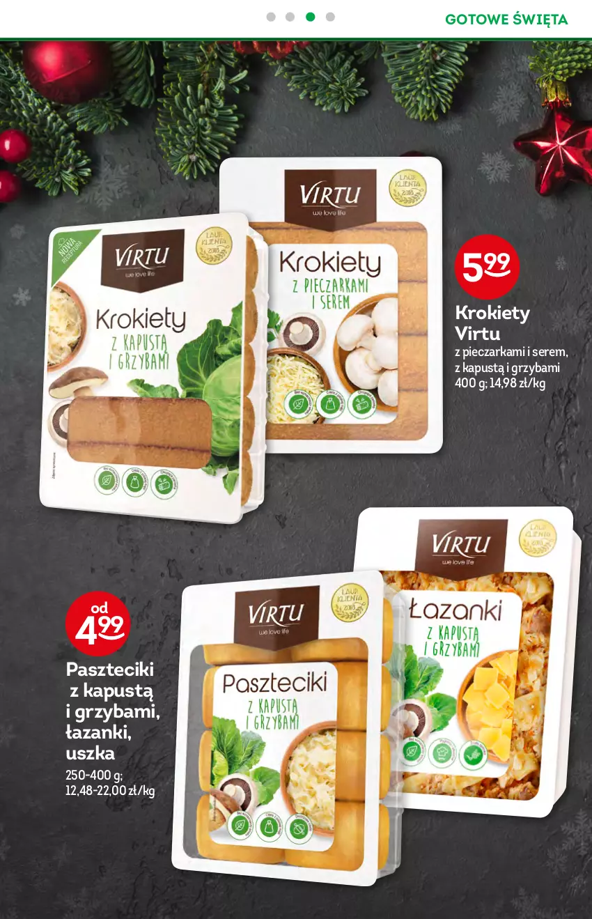 Gazetka promocyjna Żabka - ważna 15.12 do 21.12.2021 - strona 18 - produkty: Kapustą, Krokiety, Piec, Pieczarka, Ser, Virtu