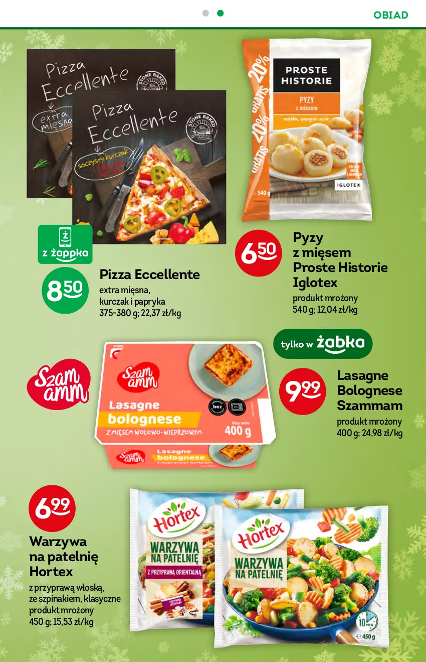 Gazetka promocyjna Żabka - ważna 15.12 do 21.12.2021 - strona 47 - produkty: Hortex, Kurczak, Lasagne, Papryka, Pizza, Szpinak, Warzywa