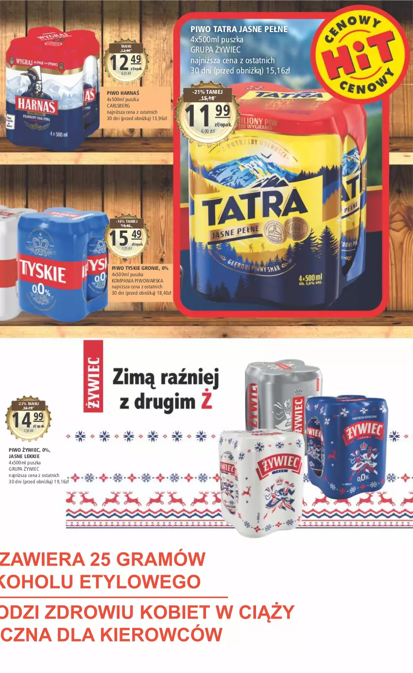 Gazetka promocyjna Arhelan - Gazetka - ważna 10.03 do 19.03.2023 - strona 15 - produkty: Carlsberg, Harnaś, Piwo, Tatra, Tyskie