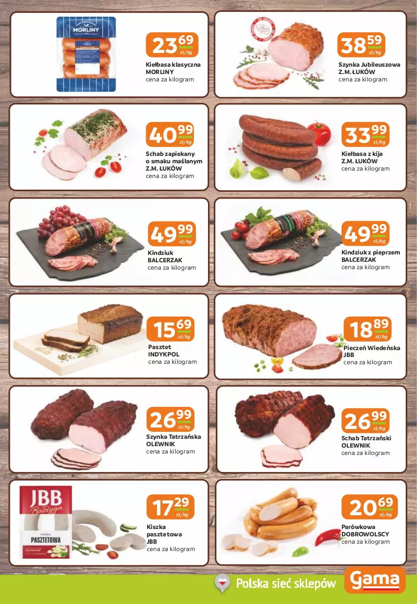 Gazetka promocyjna Gama - Gazetka Gama - ważna 29.01 do 10.02.2026 - strona 3 - produkty: Gra, Kiełbasa, Kindziuk, Morliny, Olewnik, Pasztet, Piec, Pieprz, Szynka