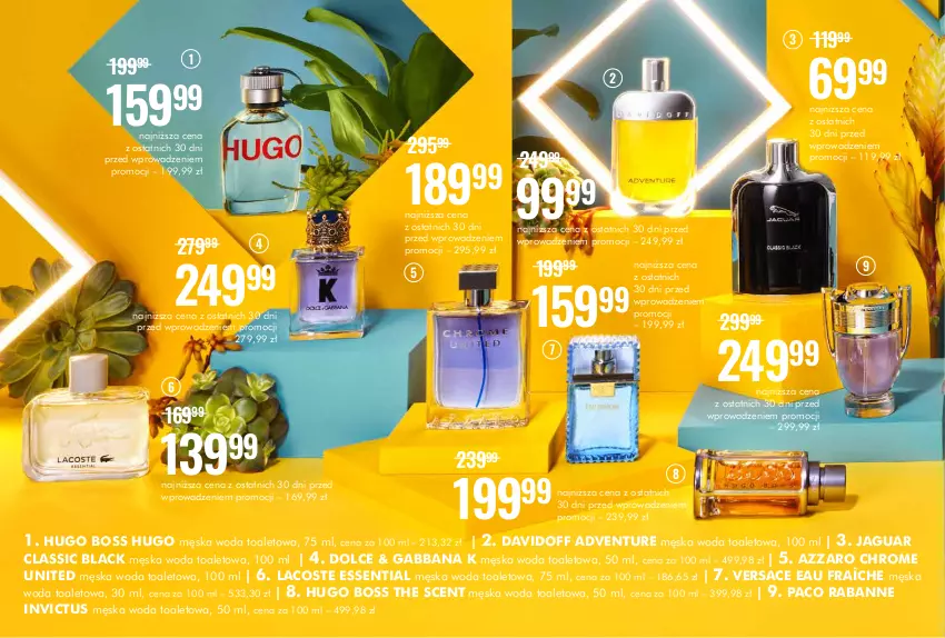 Gazetka promocyjna Super Pharm - Gazetka - ważna 20.06 do 12.07.2023 - strona 2 - produkty: Azzaro, Davidoff, Hugo Boss, Jaguar, Lack, Lacoste, Paco Rabanne, Versace, Woda, Woda toaletowa