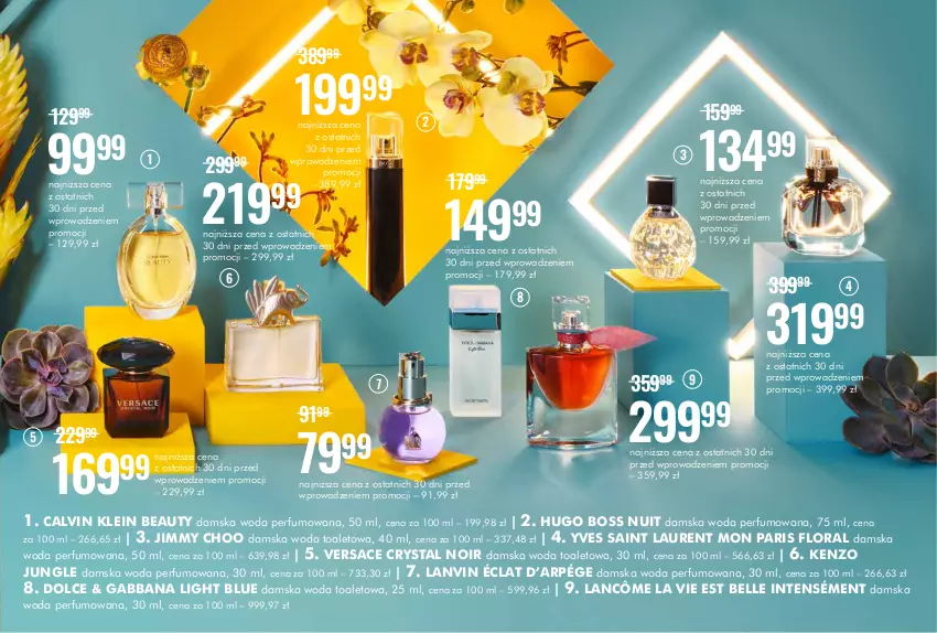 Gazetka promocyjna Super Pharm - Gazetka - ważna 20.06 do 12.07.2023 - strona 3 - produkty: Bell, Calvin Klein, Flora, Hugo Boss, Jimmy Choo, Kenzo, Lancôme, Lanvin, Laur, Perfum, Versace, Woda, Woda perfumowana, Woda toaletowa, Yves Saint Laurent