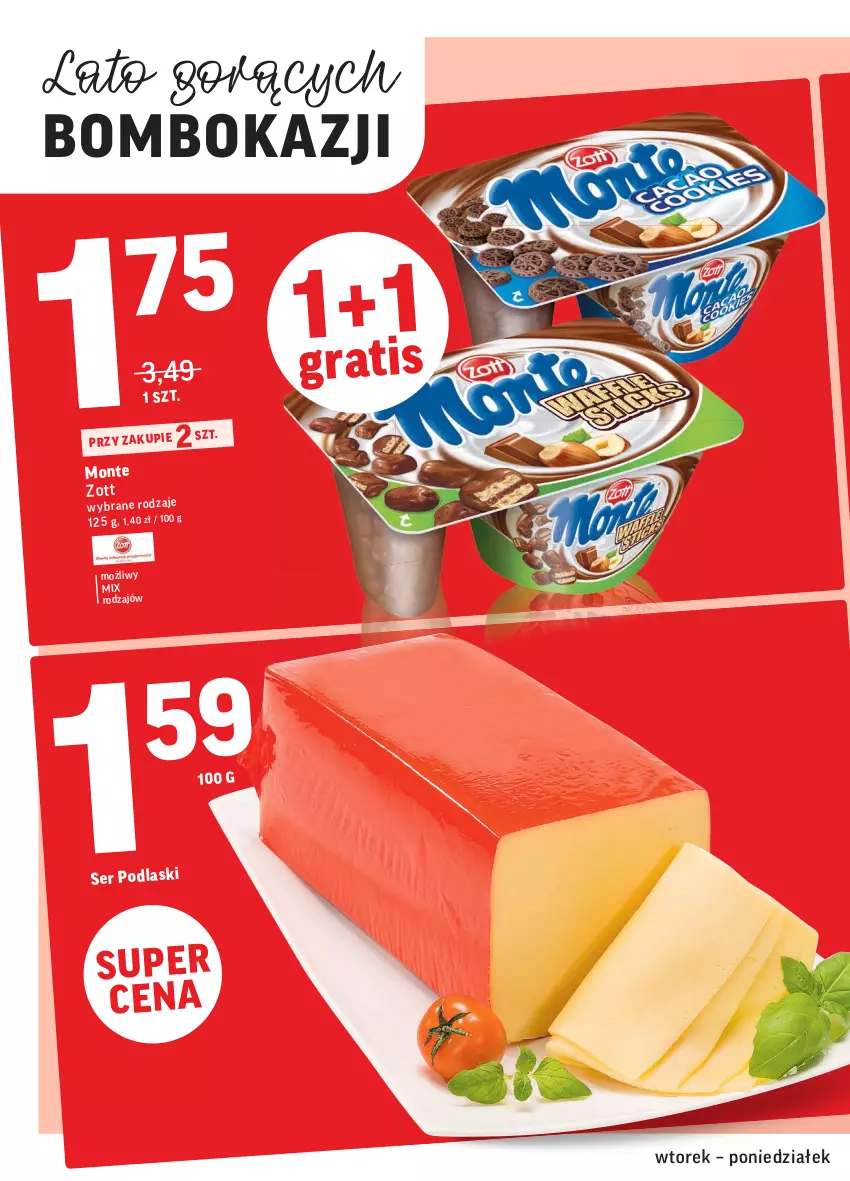 Gazetka promocyjna Intermarche - Gazetka promocyjna - ważna 27.07 do 02.08.2021 - strona 2 - produkty: Gra, Monte, Ser, Zott