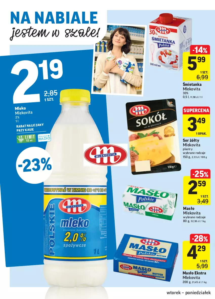 Gazetka promocyjna Intermarche - Gazetka promocyjna - ważna 27.07 do 02.08.2021 - strona 20 - produkty: Masło, Mleko, Mlekovita, Ser, Szal