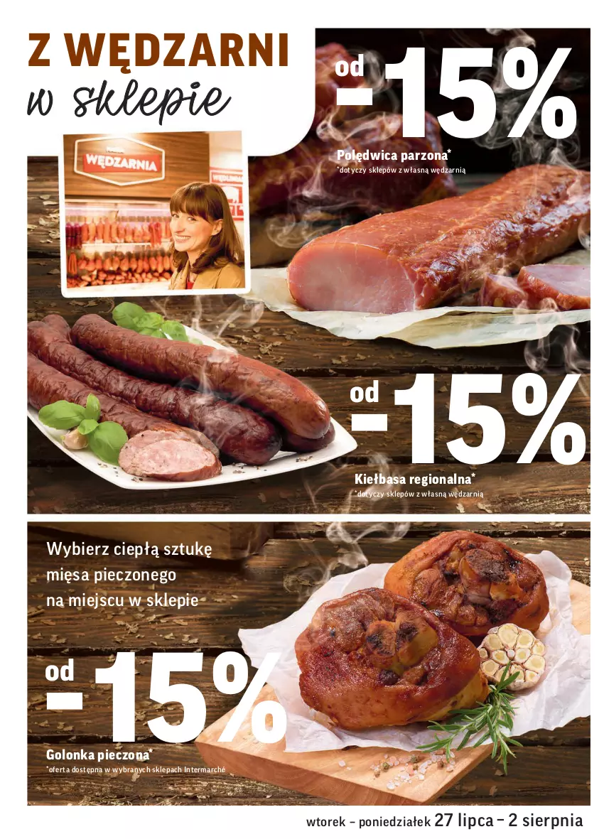 Gazetka promocyjna Intermarche - Gazetka promocyjna - ważna 27.07 do 02.08.2021 - strona 6 - produkty: Golonka pieczona, Kiełbasa, Piec, Polędwica