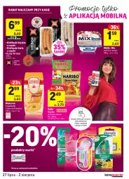 Gazetka promocyjna Intermarche - Gazetka promocyjna - Gazetka - ważna od 02.08 do 02.08.2021 - strona 35 - produkty: Makaron, Kiełbaski śląskie, Madej Wróbel, Kiełbaski białe, Müller, Haribo, Mobil, Müller Mix