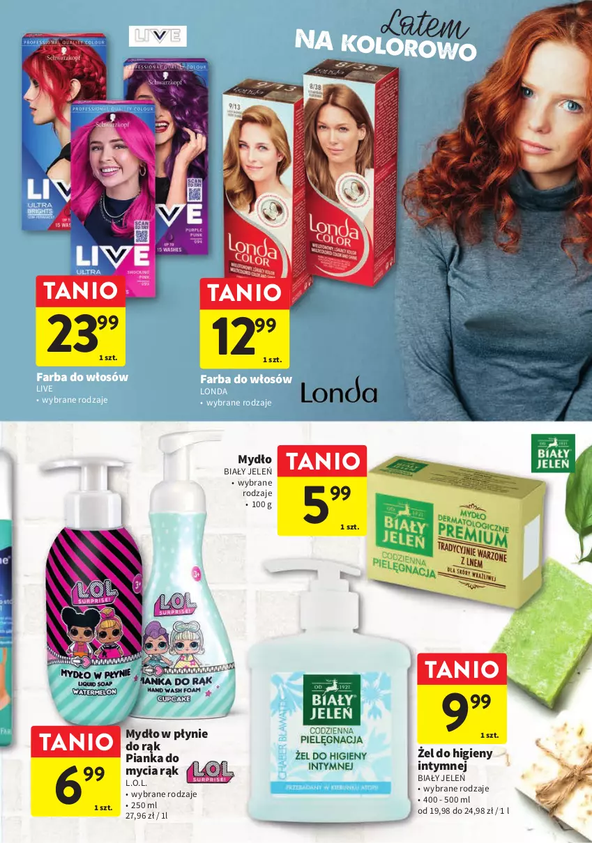 Gazetka promocyjna Intermarche - Gazetka Intermarche - ważna 13.07 do 26.07.2023 - strona 3 - produkty: Antyperspirant, Antyperspirant do stóp, Biały Jeleń, Fa, Farba do włosów, Gra, Krem do depilacji, L.O.L., Lack, Listerine, Maszynka, Maszynka do golenia, Mydło, Mydło w płynie, Nivelazione, Plastry do depilacji, Płyn do płukania, Płyn do płukania jamy ustnej, Szynka, Veet