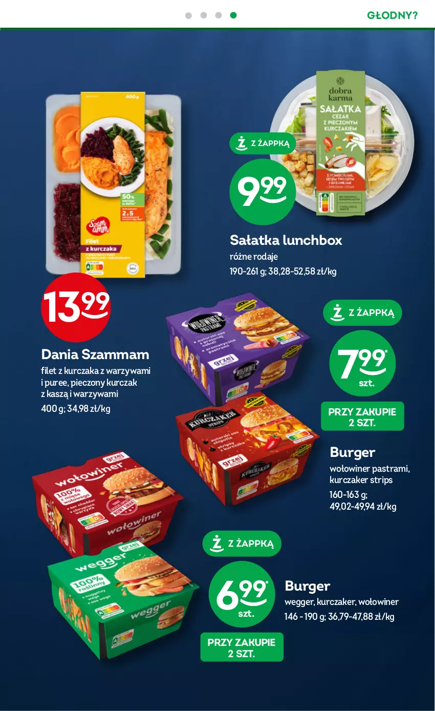 Gazetka promocyjna Żabka - ważna 11.10 do 24.10.2023 - strona 11 - produkty: Burger, Herbata, Kawa, Kurczak, Piec, Pur, Sałat, Sałatka, Warzywa