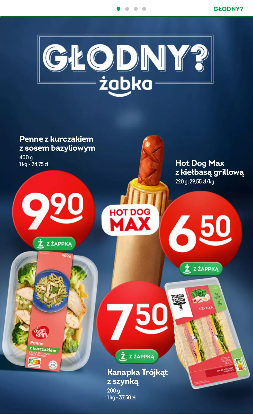 Gazetka promocyjna Żabka - ważna 11.10 do 24.10.2023 - strona 8 - produkty: Bagietka, Bazyl, Burger, Grill, Herbata, Hot dog, Kawa, Kurczak, Penne, Pierogi, Sos