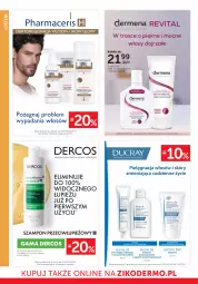 Gazetka promocyjna Ziko - Gazetka Ziko Dermo - Gazetka - ważna od 10.01 do 10.01.2024 - strona 12 - produkty: Ser, Acer, Pharmaceris, Vichy, Ducray, Dermena, Szampon, Odżywka