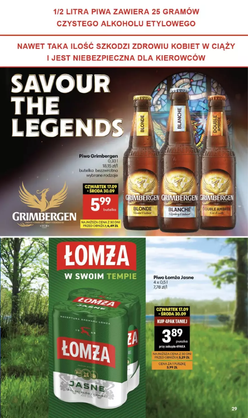 Gazetka promocyjna Delikatesy Centrum - Franczyza DC38 Czwartek - ważna 17.09 do 23.09.2026 - strona 29 - produkty: Gra, Piec, Piwa, Piwo