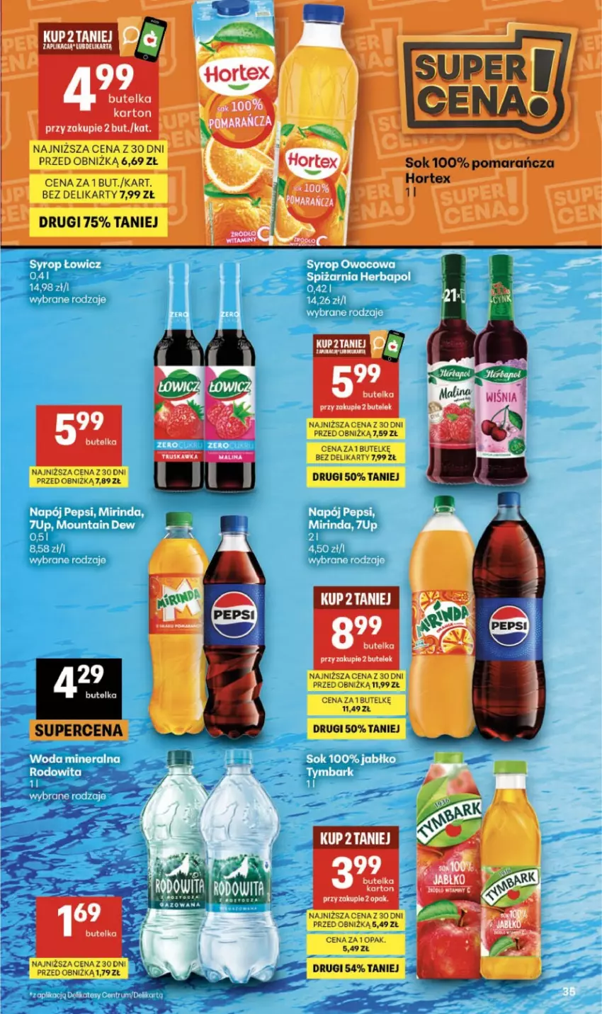 Gazetka promocyjna Delikatesy Centrum - Franczyza DC38 Czwartek - ważna 17.09 do 23.09.2026 - strona 35 - produkty: Hortex, Pepsi