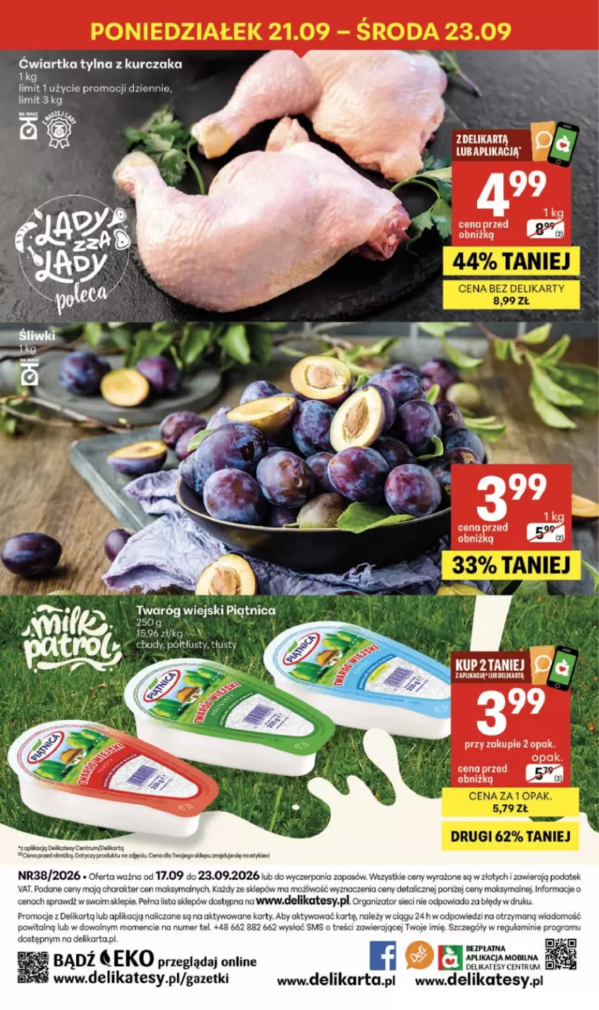 Gazetka promocyjna Delikatesy Centrum - Franczyza DC38 Czwartek - ważna 17.09 do 23.09.2026 - strona 40 - produkty: Gra, Koc, Kurczak, Piątnica, Rum, Twaróg