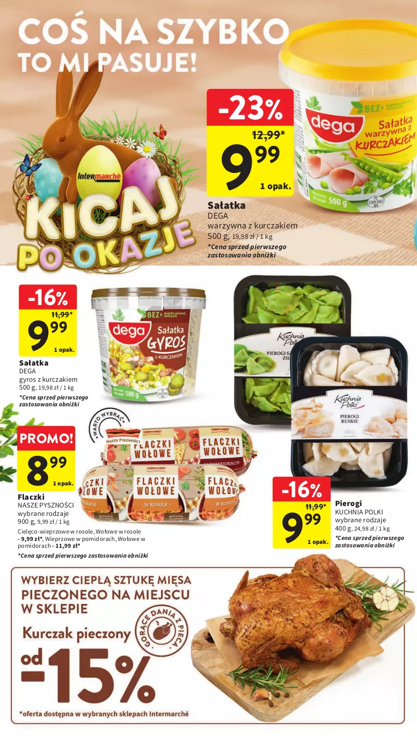 Gazetka promocyjna Intermarche - Gazetka Intermarche - ważna 07.03 do 13.03.2024 - strona 30 - produkty: Dega, Gyros, Kuchnia, Kurczak, Pierogi, Sałat, Sałatka