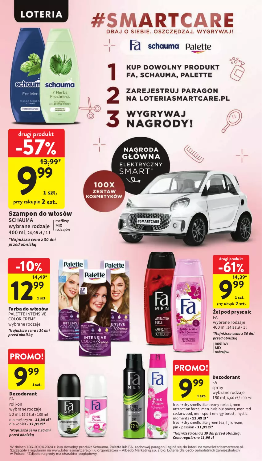 Gazetka promocyjna Intermarche - Gazetka Intermarche - ważna 07.03 do 13.03.2024 - strona 39 - produkty: Color Creme, Dezodorant, Fa, Farba do włosów, Moments, Palette, Por, Schauma, Sport, Szampon