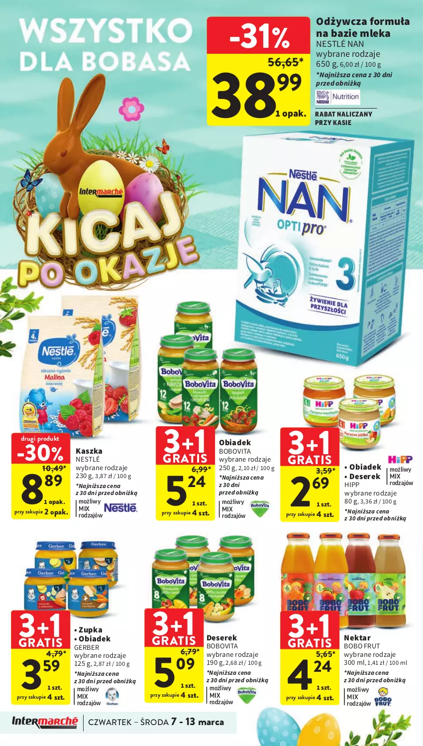 Gazetka promocyjna Intermarche - Gazetka Intermarche - ważna 07.03 do 13.03.2024 - strona 42 - produkty: BoboVita, Deser, Gerber, Gra, HiPP, Nektar, Nestlé, Ser, Serek