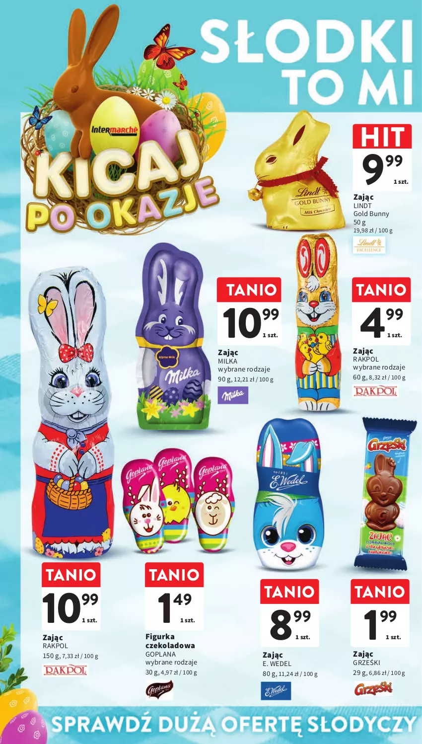 Gazetka promocyjna Intermarche - Gazetka Intermarche - ważna 07.03 do 13.03.2024 - strona 6 - produkty: E. Wedel, Goplana, Grześki, LANA, Lindt, Milka