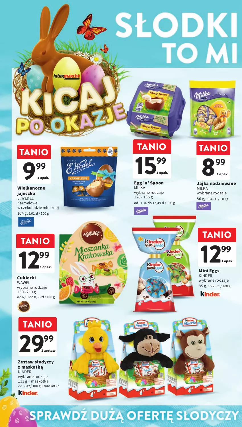 Gazetka promocyjna Intermarche - Gazetka Intermarche - ważna 07.03 do 13.03.2024 - strona 8 - produkty: Cukier, Cukierki, E. Wedel, Kinder, Milka, Wawel