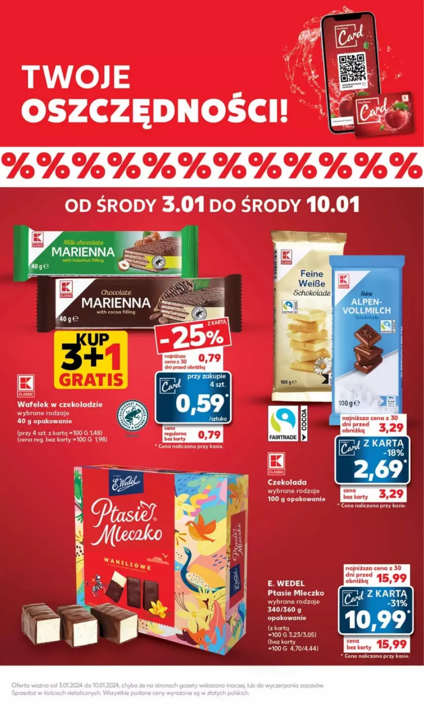 Gazetka promocyjna Kaufland - ważna 08.01 do 10.01.2024 - strona 16 - produkty: Mleczko, Ptasie mleczko, Wafelek