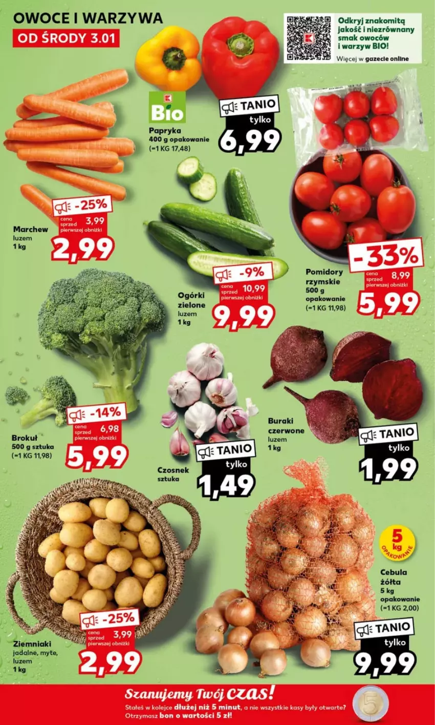 Gazetka promocyjna Kaufland - ważna 08.01 do 10.01.2024 - strona 2 - produkty: Cebula, Owoce, Papryka, Warzywa