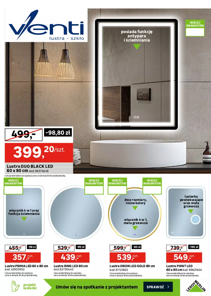 Gazetka promocyjna Leroy Merlin - Gazetka Leroy Merlin - ważna 17.06 do 14.07.2026 - strona 27 - produkty: Asus, Deska do prasowania, Lack, Lustro, Mata grzewcza, Prima, Ser, Słupek, Suszarka, Szafka, Szafka pod umywalkę, Umywalka