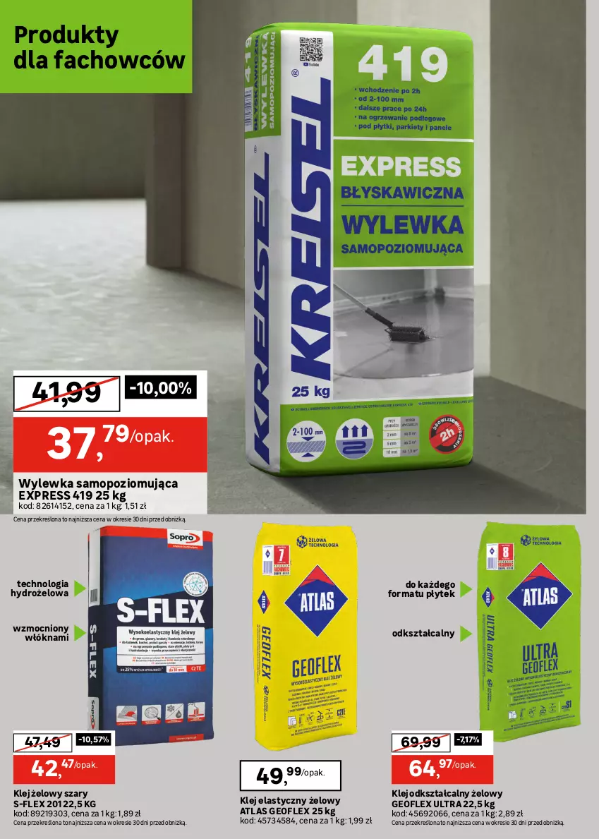 Gazetka promocyjna Leroy Merlin - Gazetka Leroy Merlin - ważna 17.06 do 14.07.2026 - strona 40 - produkty: Fa, Finish, Geoflex, Grunt, Klej, Klej elastyczny, Mop, Płyta, Płyta osb, Podkład, Podkład podłogowy, Wałek, Wylewka samopoziomująca