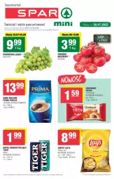 Gazetka promocyjna Spar - Spar-Mini - Gazetka - ważna od 06.08 do 06.08.2025 - strona 1 - produkty: Top, Chipsy, Kawa mielona, Kawa, Croissant, Tiger, Prima, Jacobs, Wino, Napój