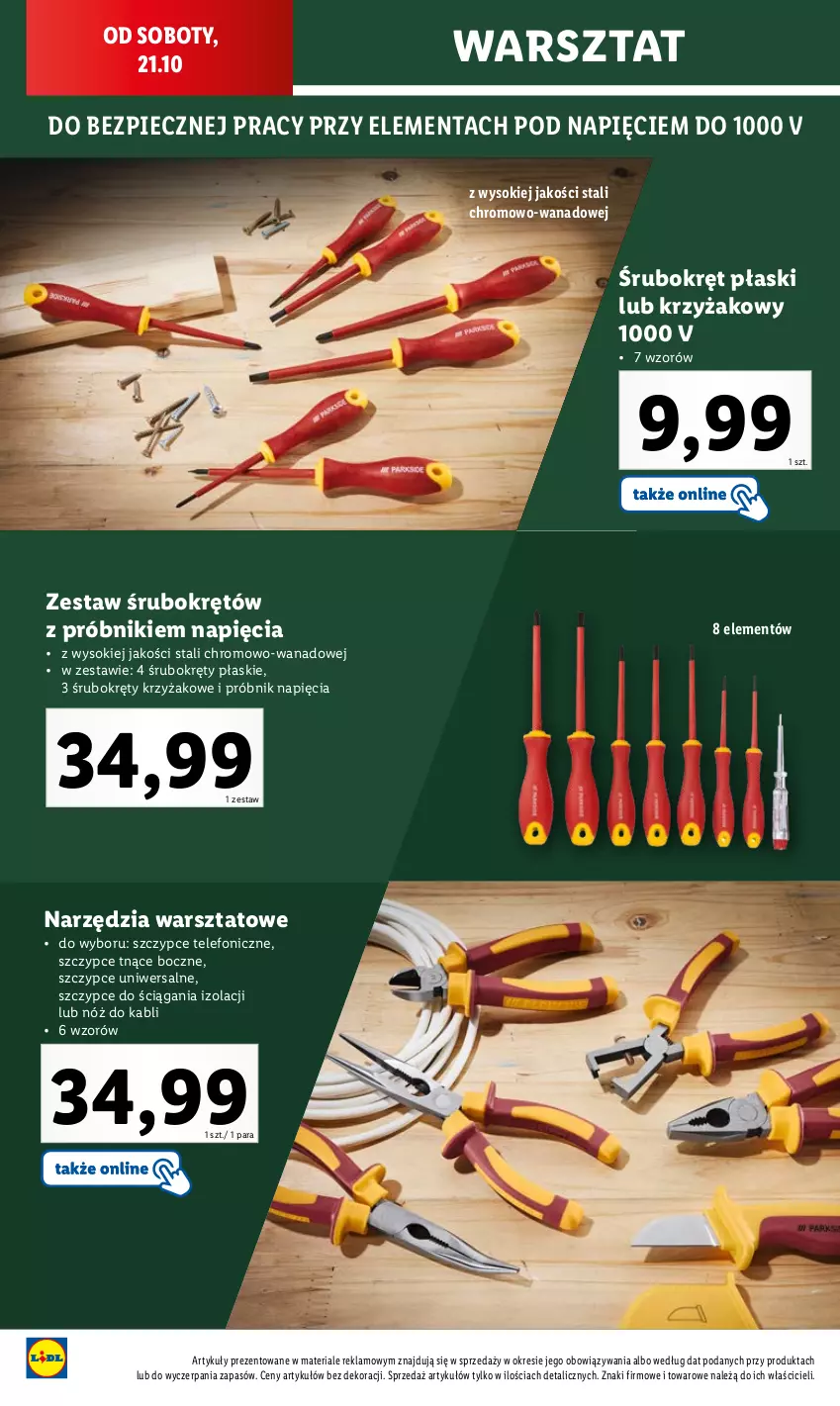 Gazetka promocyjna Lidl - GAZETKA - ważna 16.10 do 21.10.2023 - strona 48 - produkty: Piec, Sok, Szczypce, Telefon, Zestaw narzędzi