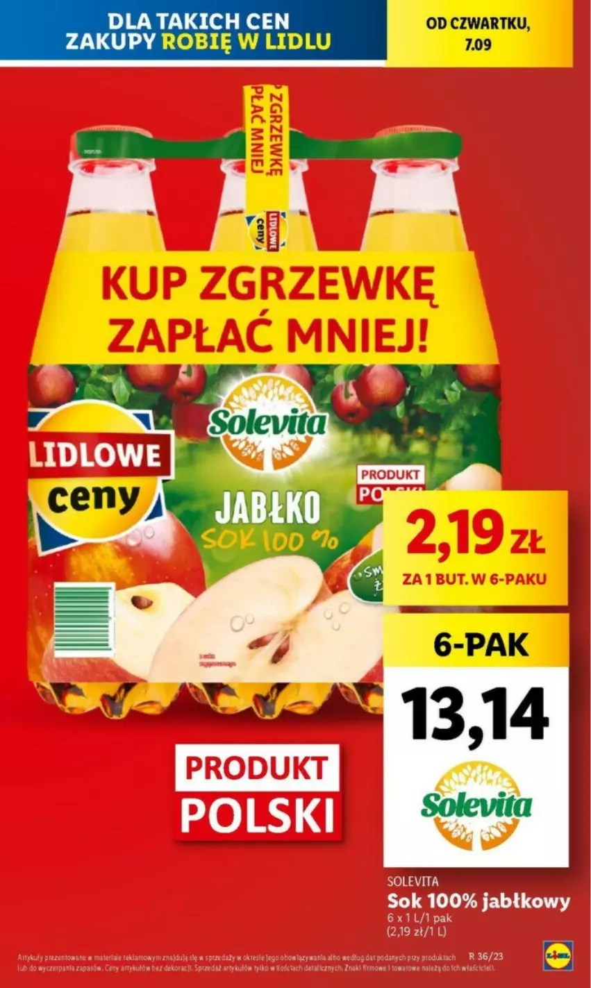 Gazetka promocyjna Lidl - ważna 07.09 do 09.09.2023 - strona 11 - produkty: Pur, Sok