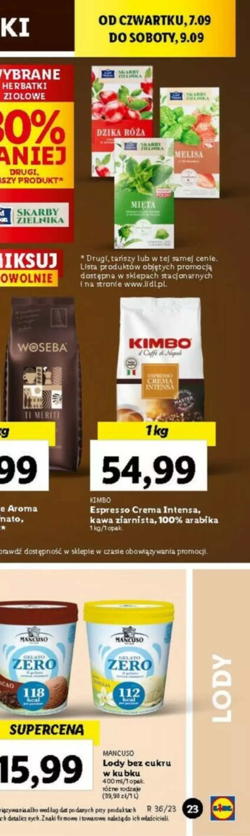 Gazetka promocyjna Lidl - ważna 07.09 do 09.09.2023 - strona 64 - produkty: Dzika róża, Fa, Kawa, Kawa ziarnista, Lody, Róża