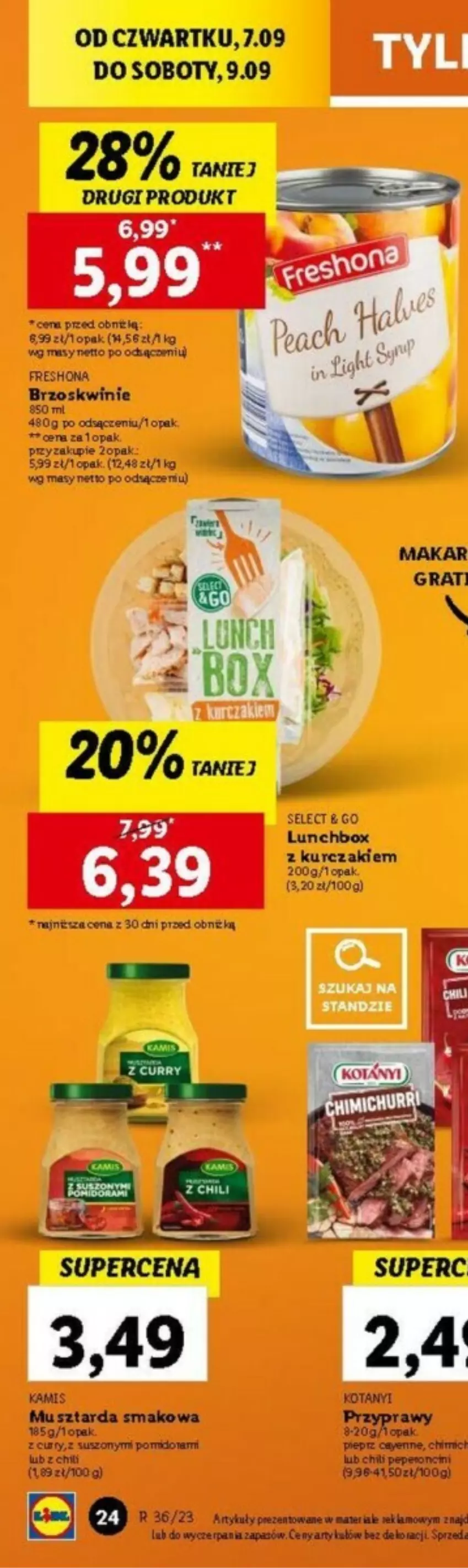 Gazetka promocyjna Lidl - ważna 07.09 do 09.09.2023 - strona 65 - produkty: Brzoskwinie, Pieprz