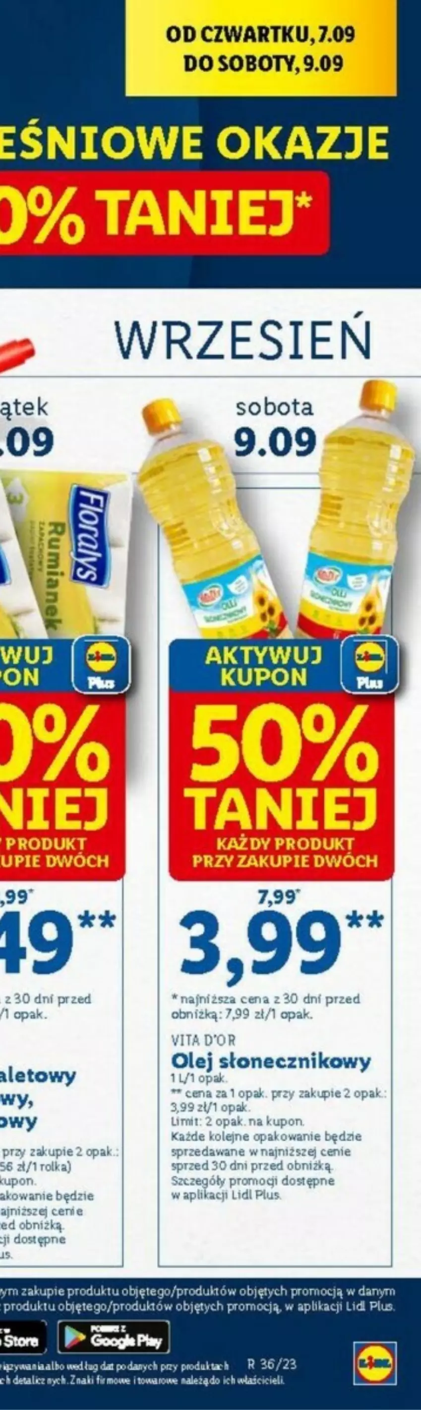 Gazetka promocyjna Lidl - ważna 07.09 do 09.09.2023 - strona 69 - produkty: Olej, Olej słonecznikowy, Por