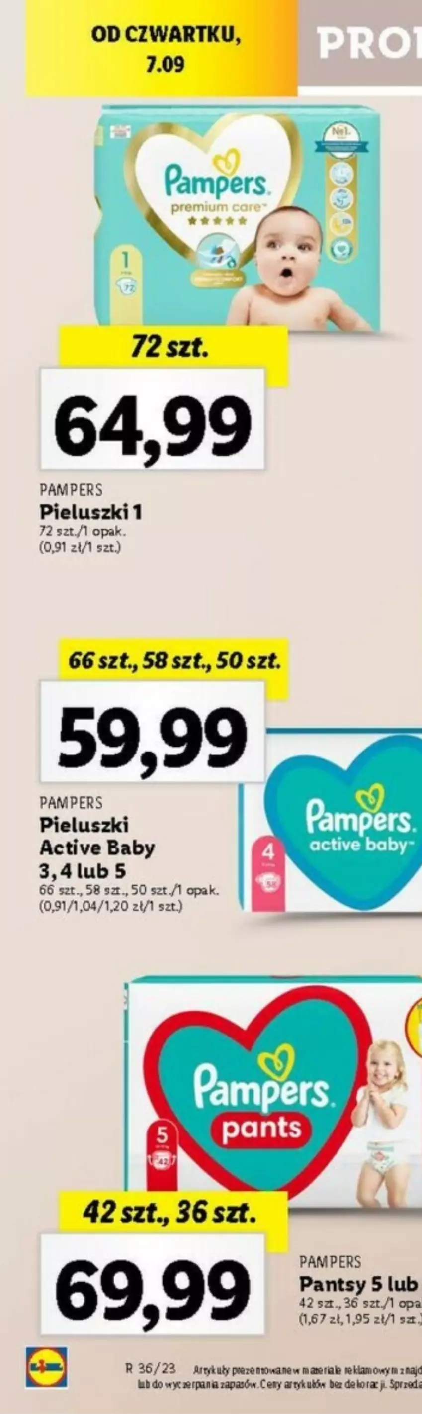 Gazetka promocyjna Lidl - ważna 07.09 do 09.09.2023 - strona 74 - produkty: Anew, Pampers