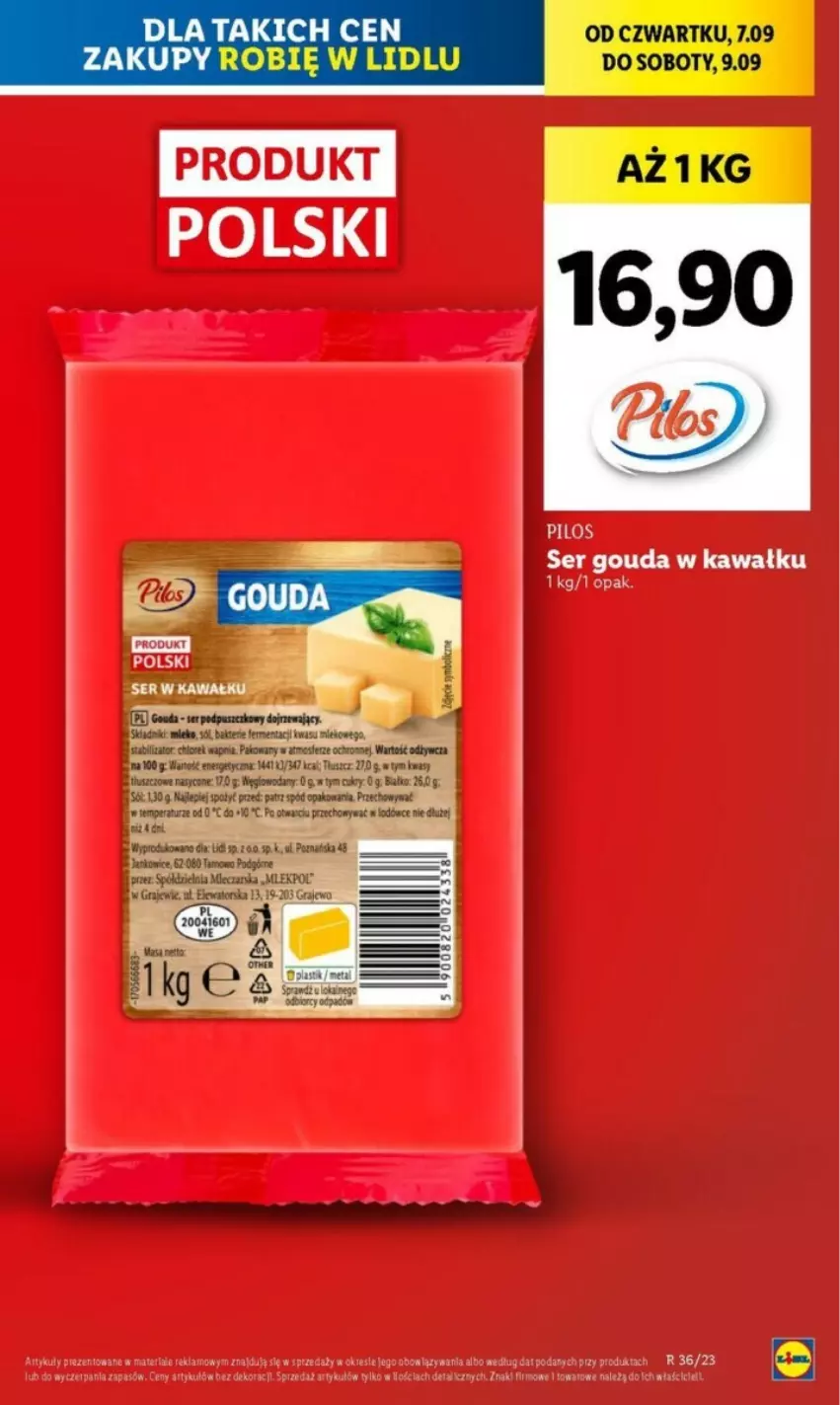 Gazetka promocyjna Lidl - ważna 07.09 do 09.09.2023 - strona 95 - produkty: Gouda, Kawa, Ser