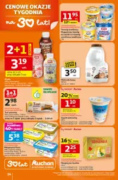 Gazetka promocyjna Auchan - Gazetka 30 Lat Hipermarket Auchan - Gazetka - ważna od 21.01 do 21.01.2026 - strona 24 - produkty: Jogurt naturalny, Ser, Twaróg, Piątnica, Jogurt, Margaryna, Flora, Mleko