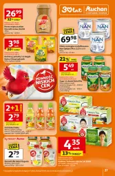 Gazetka promocyjna Auchan - Gazetka 30 Lat Hipermarket Auchan - Gazetka - ważna od 21.01 do 21.01.2026 - strona 27 - produkty: Kawa rozpuszczalna, Sok, Ser, Lajkonik, Zupa, BoboVita, Kawa, O nas, NAN Optipro, Serek, Bajgle, Dzieci, Kubuś, Deser, Krakersy, Mleko, Fa