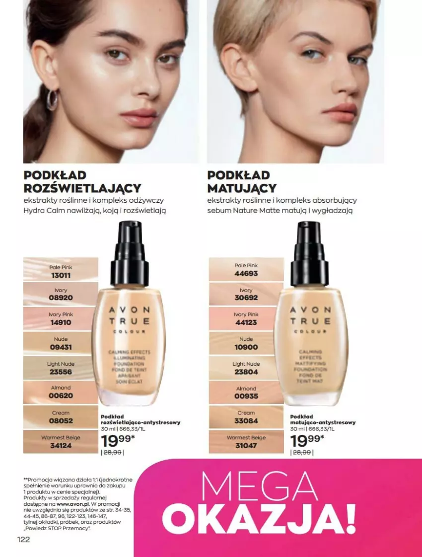 Gazetka promocyjna Avon - Katalog Avon 5/2022 kampania maj - ważna 01.05 do 31.05.2022 - strona 122 - produkty: Podkład, Podkład matujący, Top