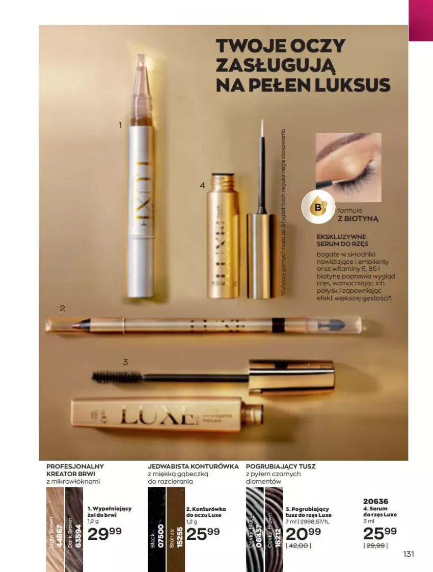 Gazetka promocyjna Avon - Katalog Avon 5/2022 kampania maj - ważna 01.05 do 31.05.2022 - strona 131 - produkty: Rum, Ser, Serum, Tusz