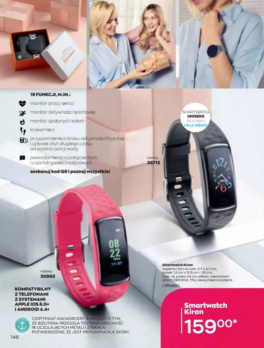 Gazetka promocyjna Avon - Katalog Avon 5/2022 kampania maj - ważna 01.05 do 31.05.2022 - strona 146 - produkty: Bateria, Krokomierz, Monitor, Pasek, Por, Portal, Ser, Smartwatch, Sport, Telefon