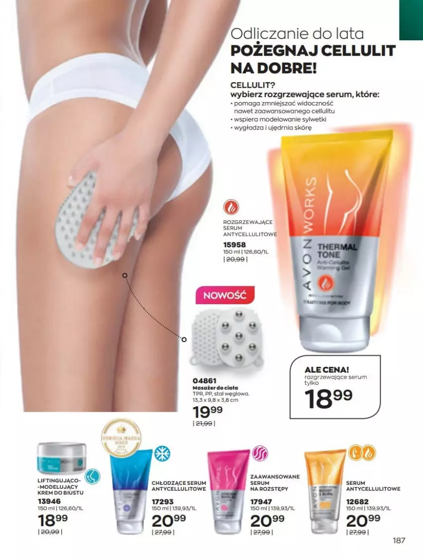 Gazetka promocyjna Avon - Katalog Avon 5/2022 kampania maj - ważna 01.05 do 31.05.2022 - strona 187 - produkty: Masażer, Rum, Ser, Serum